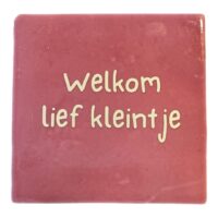 Tegeltje | Zelf samenstellen | Welkom lief kleintje - Afbeelding 3