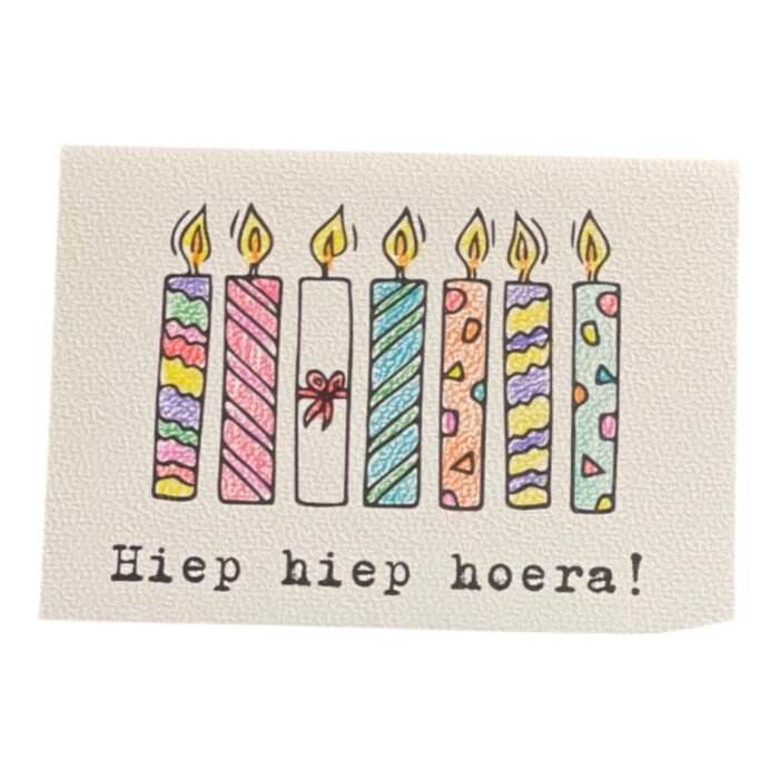 Wenskaart | Felicitatie | Kaarsjes