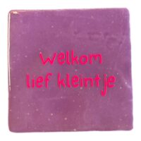 Tegeltje | Zelf samenstellen | Welkom lief kleintje - Afbeelding 2