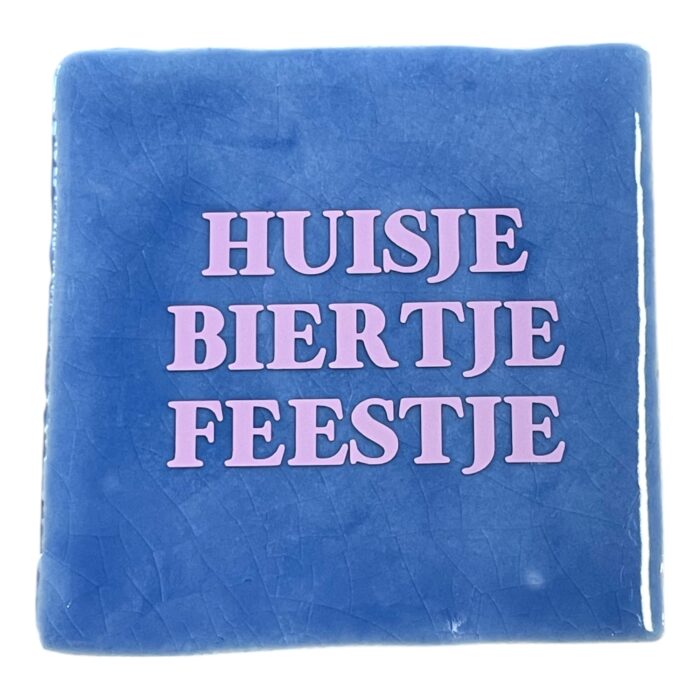 Tegeltje | Zelf samenstellen | Huisje biertje feestje - Afbeelding 2