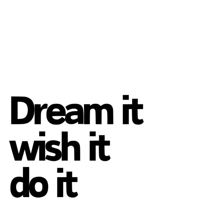 Tegeltje | Zelf samenstellen | Dream it wish it do it