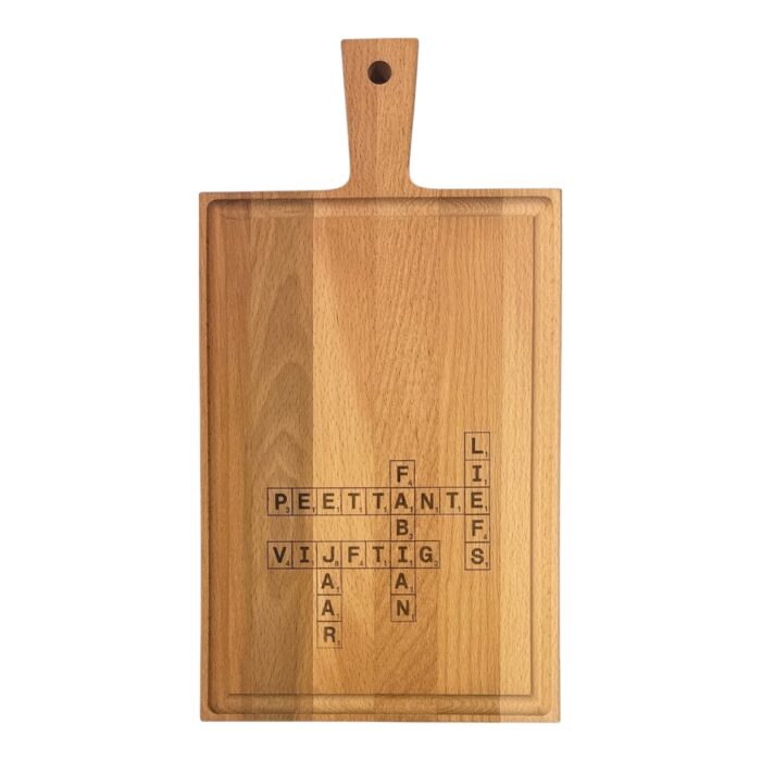 Borrelplank | Scrabble - Afbeelding 3