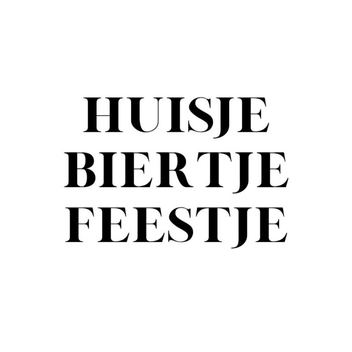 Tegeltje | Zelf samenstellen | Huisje biertje feestje