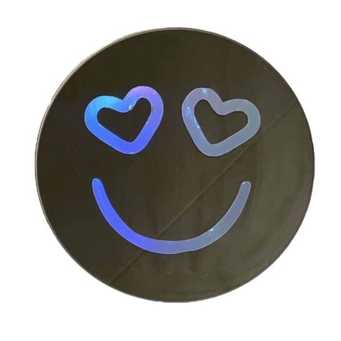 Spiegel | Smiley met hartjes ogen - Afbeelding 4