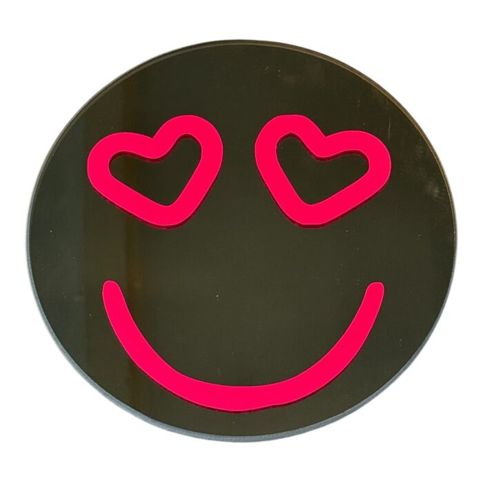 Spiegel | Smiley met hartjes ogen