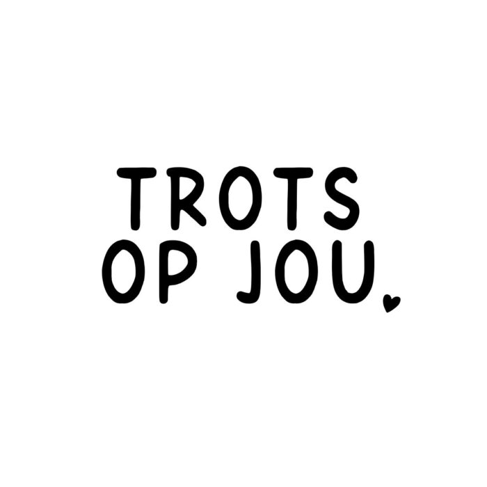 Tegeltje | Zelf samenstellen | Trots op jou